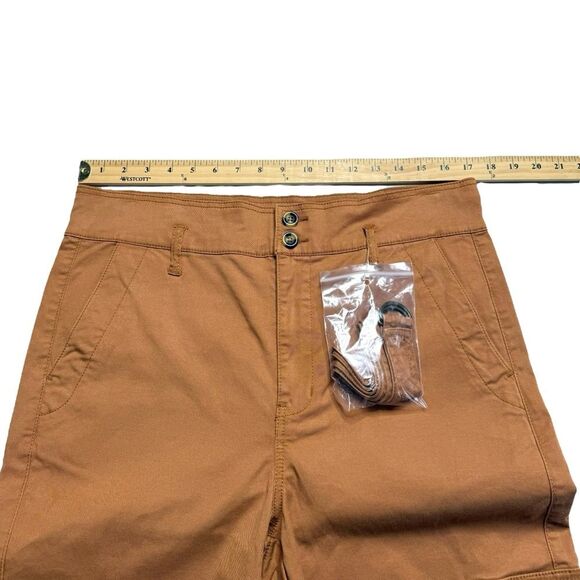 CAbi Paper Bag Cargo Pants Cashew Style #6045 Sz 8 NWOT - Picture 5 of 9
